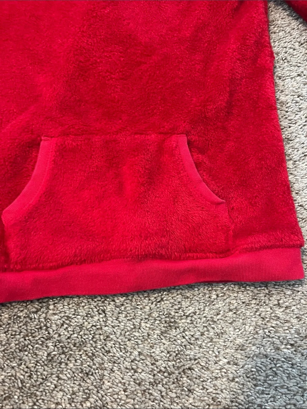 Carter's Red Fuzzy Pullover with Patterned Leggings